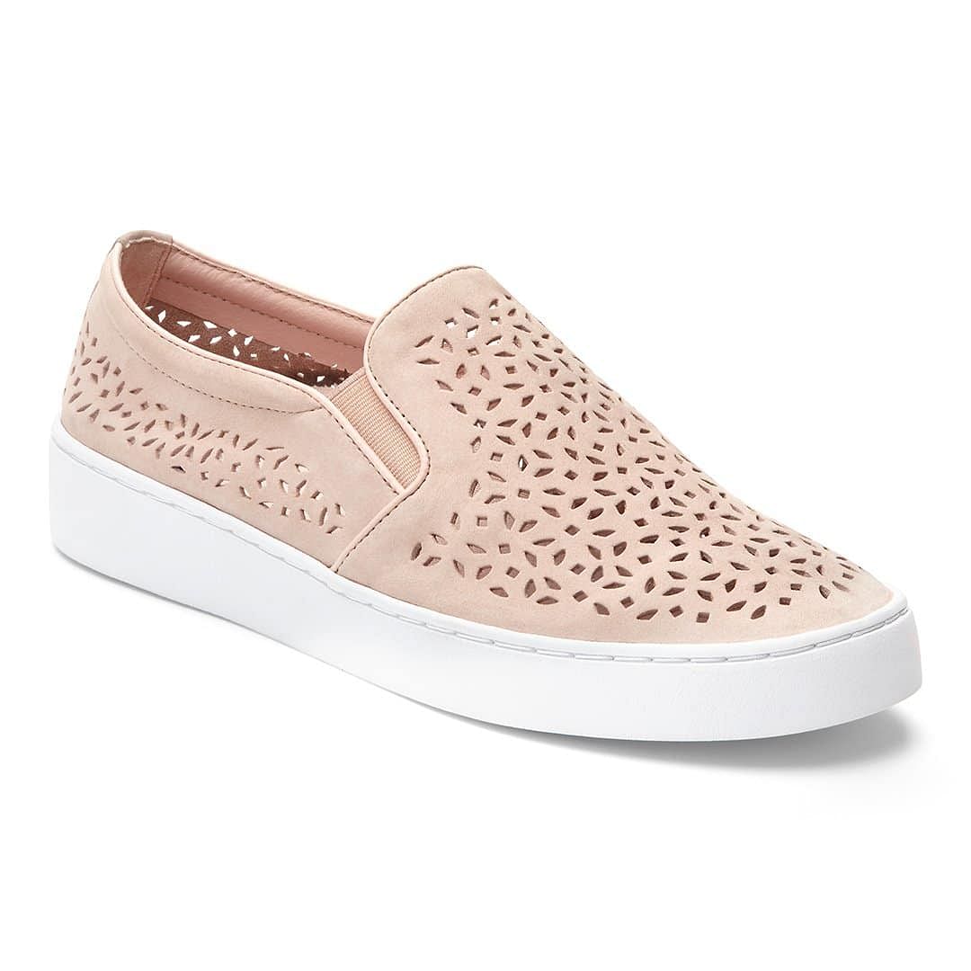 vionic perforated leather sneakers