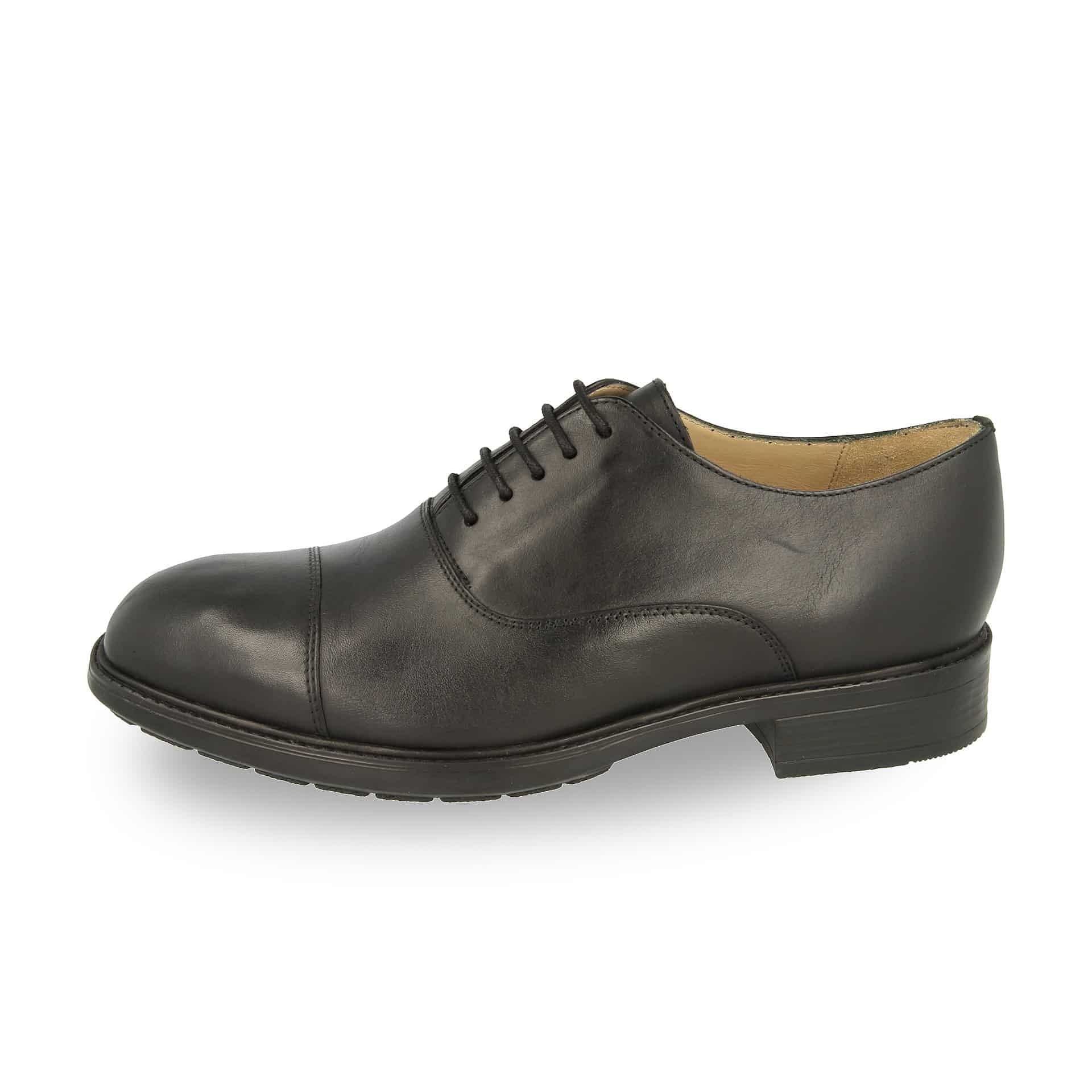 black wide fit work shoes